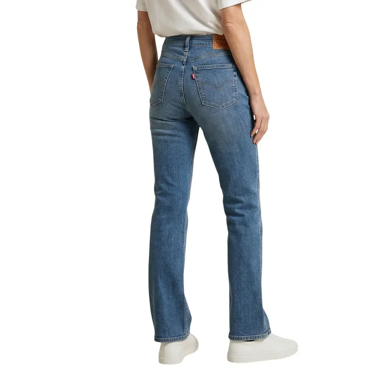 Jean Levi's pour femme, bleu denim usé, mélange de coton