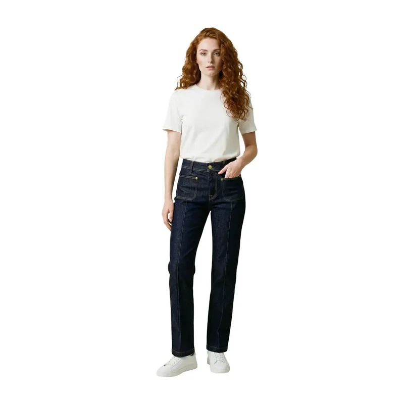 Jean en denim bleu pour femme Replay avec poches avant