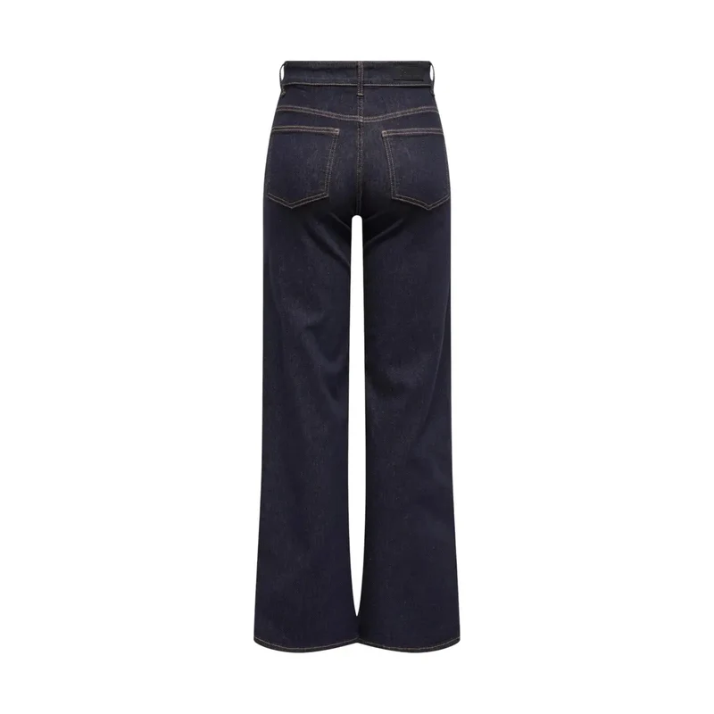Only Jean en denim de coton bleu pour femme, mélange biologique