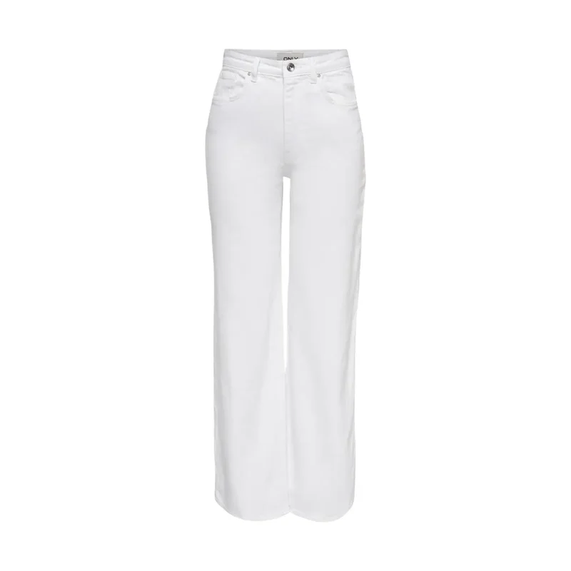 Only Jean blanc en coton stretch pour femme