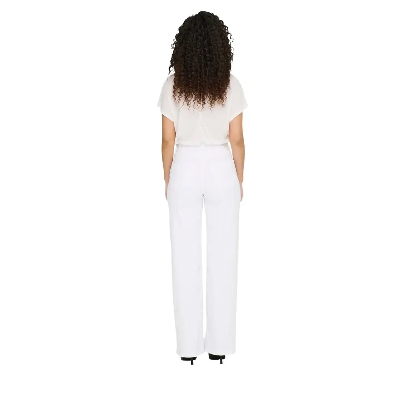 Only Jean blanc en coton stretch pour femme