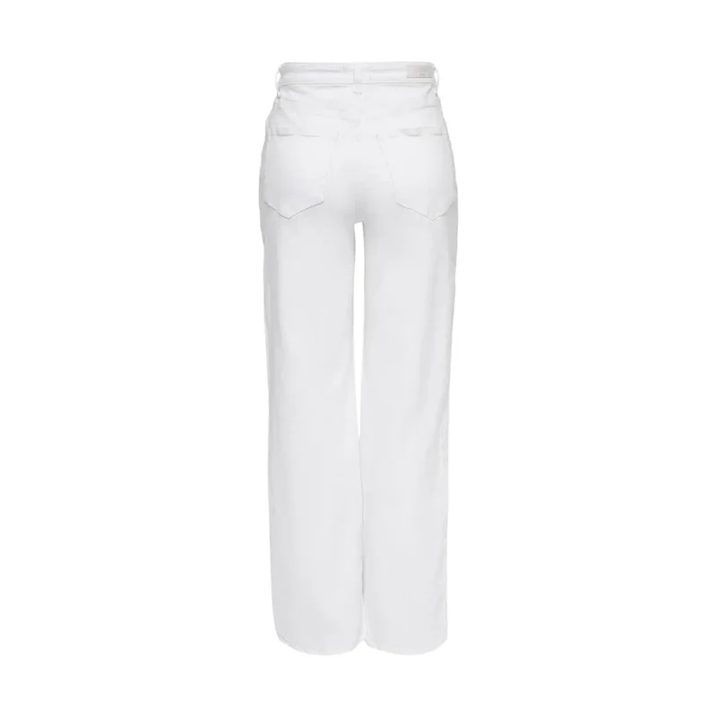 Only Jean blanc en coton stretch pour femme