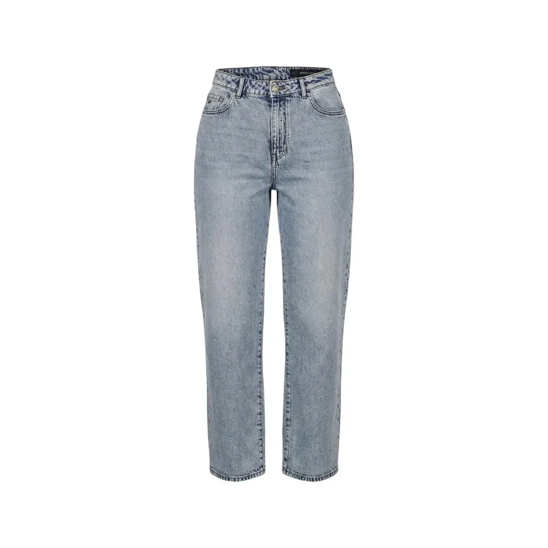 Armani Exchange Jean en coton lyocell bleu clair pour femme