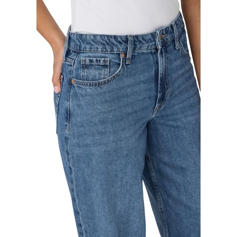 Only Jean bleu clair en coton mélangé pour femme