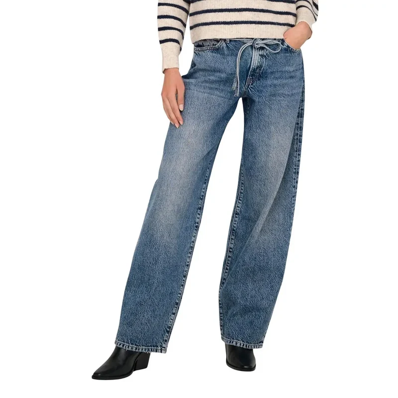 Only Jean en coton bleu clair pour femme