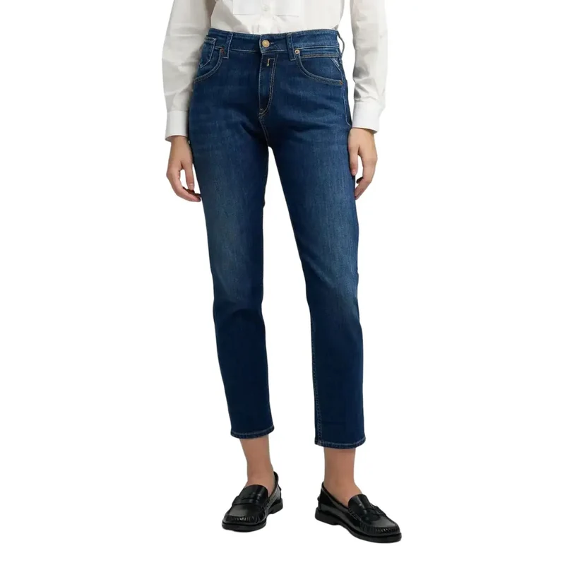 Jean en denim bleu pour femme Replay avec poches avant