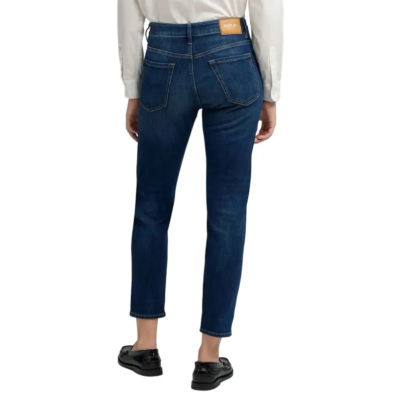 Jean en denim bleu pour femme Replay avec poches avant