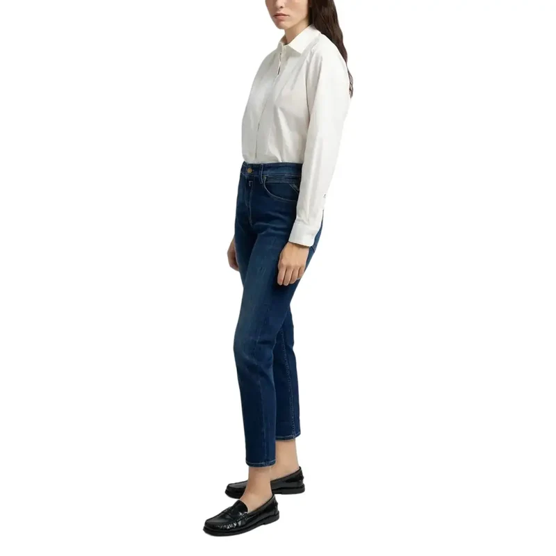 Jean en denim bleu pour femme Replay avec poches avant