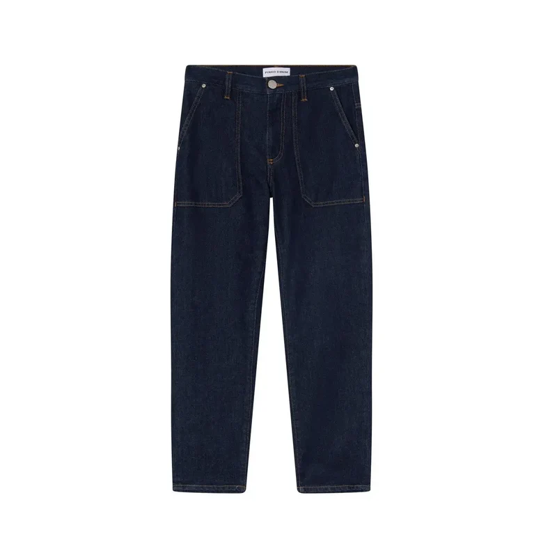 Pinko Jean bleu en coton stretch pour femme