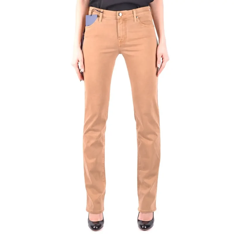 Jacob Cohen Jean beige en mélange de coton pour femme