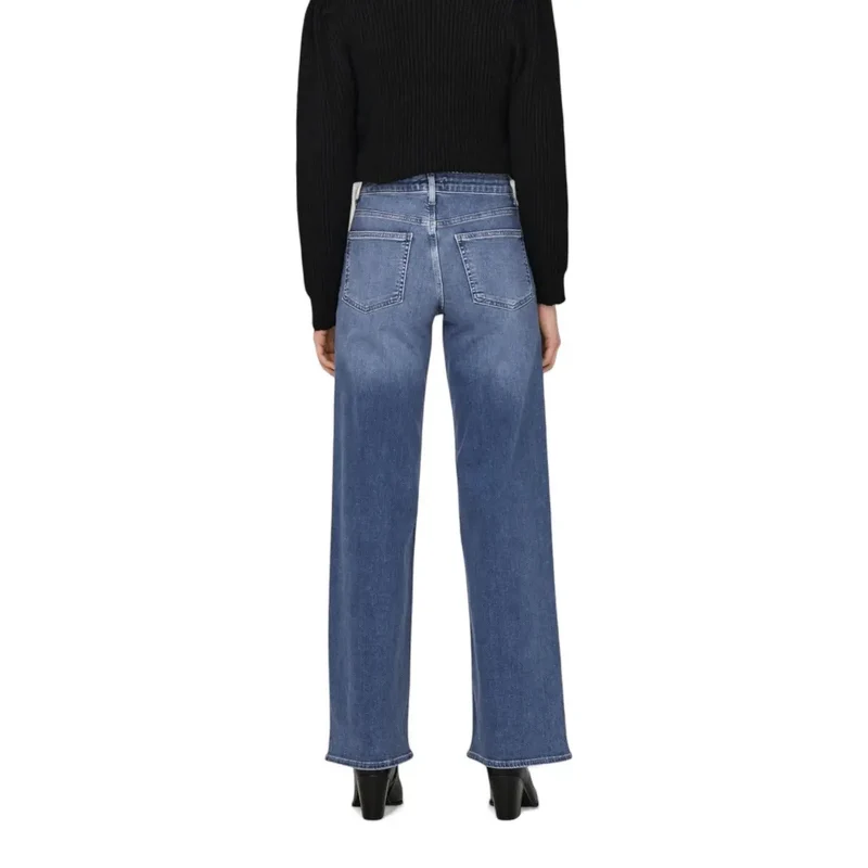 Only Jean bleu en denim pour femme, coton stretch
