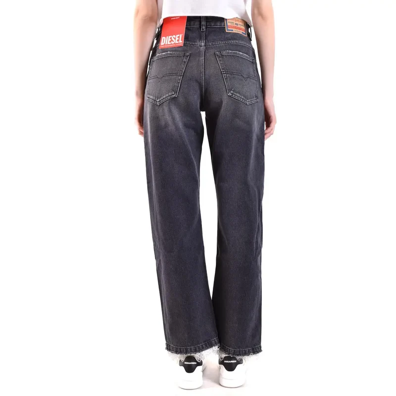 Diesel Jean noir en coton stretch pour femme