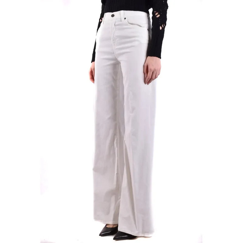 Dondup Jeans blancs en coton mélangé pour femmes
