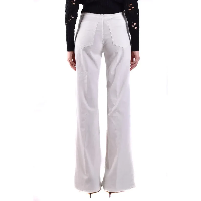Dondup Jeans blancs en coton mélangé pour femmes