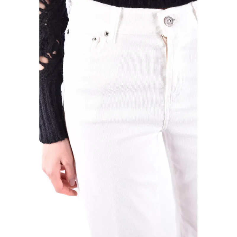 Dondup Jeans blancs en coton mélangé pour femmes