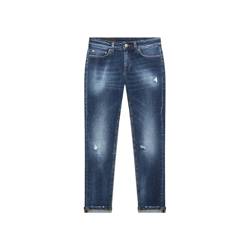 Dondup Jean déchiré en coton bleu pour femme