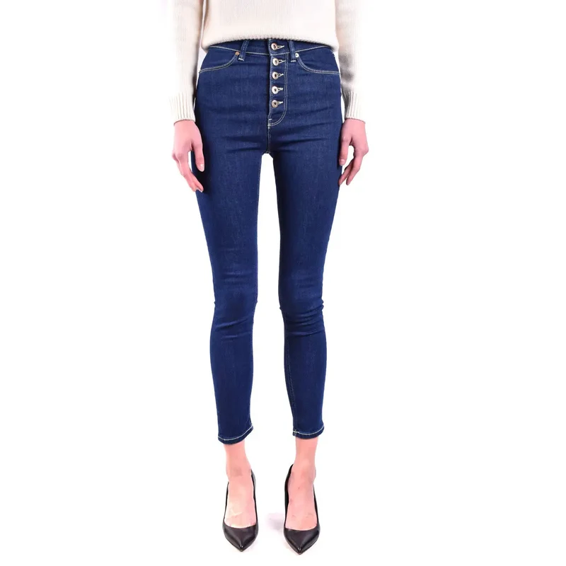 Dondup Jean en denim de coton bleu pour femme