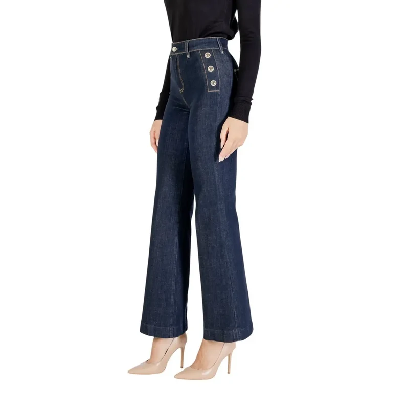 Guess Jean slim en coton bleu pour femme
