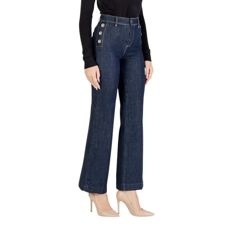 Guess Jean slim en coton bleu pour femme