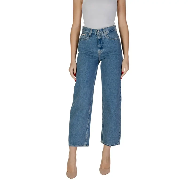 Calvin Klein Jean en coton bleu pour femme
