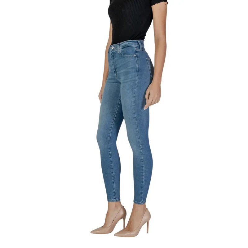 Tommy Hilfiger Jean en denim bleu clair pour femme, en coton