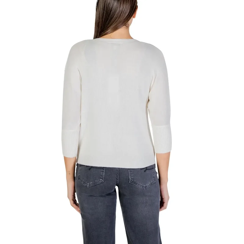 Morgan De Toi Gilet beige à boutons pour femme, manches 3/4