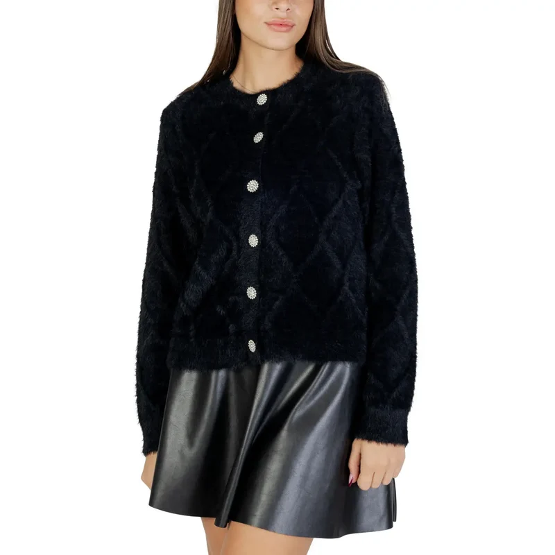 Jacqueline De Yong Gilet noir pour femme en nylon mélangé