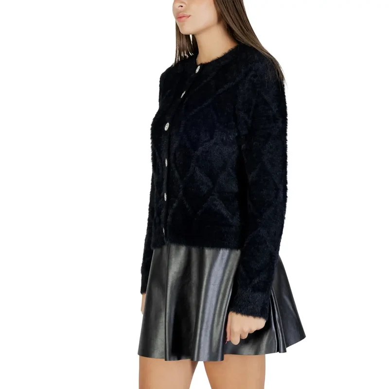 Jacqueline De Yong Gilet noir pour femme en nylon mélangé