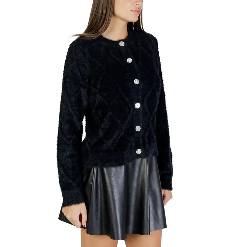 Jacqueline De Yong Gilet noir pour femme en nylon mélangé