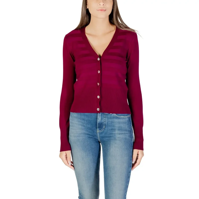 Morgan De Toi Gilet fuchsia pour femme en viscose mélangée
