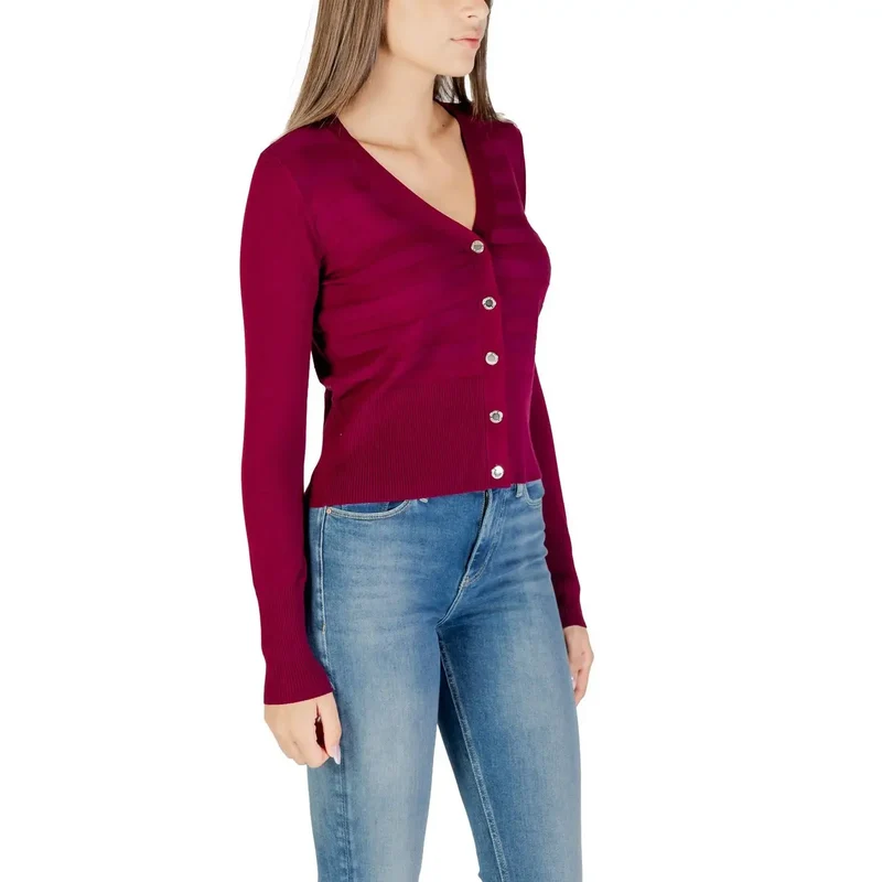 Morgan De Toi Gilet fuchsia pour femme en viscose mélangée