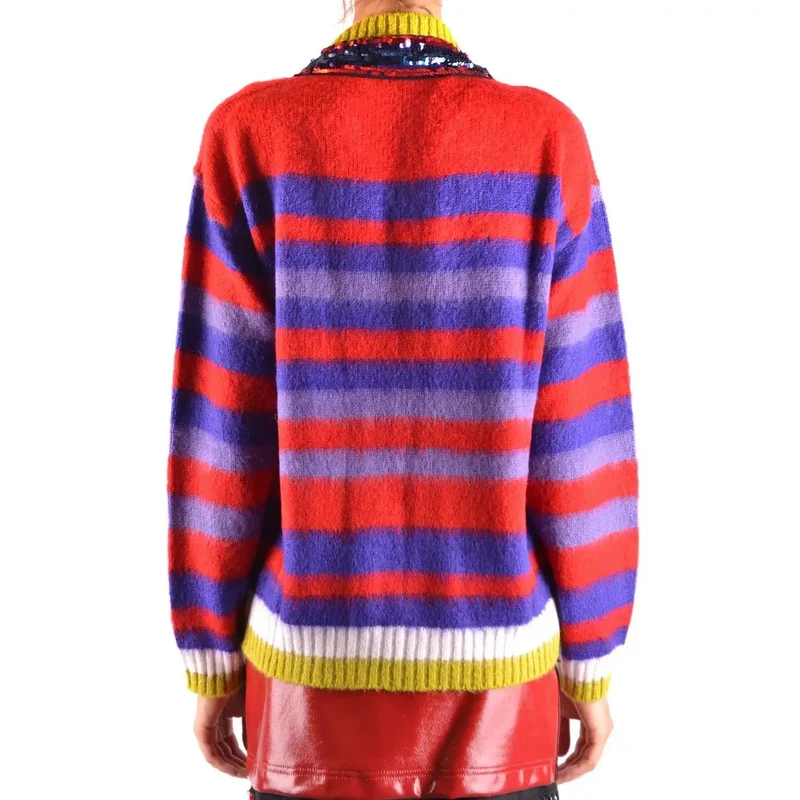 Pinko Cardigan rayé en mohair multicolore pour femme