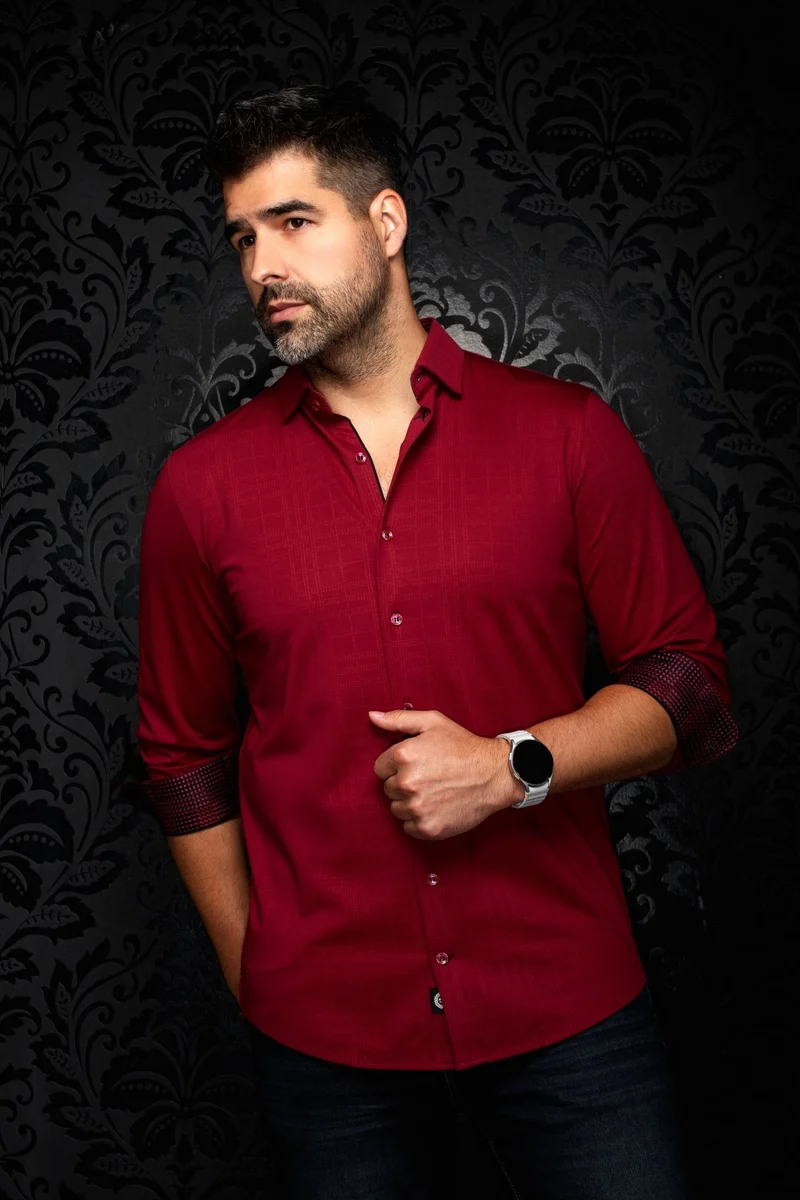 CHEMISE | KAELAN, Burgundy