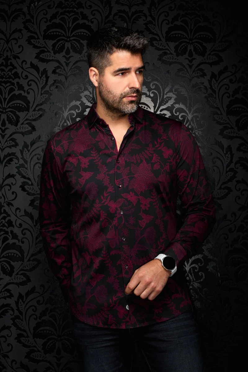 CHEMISE | LUXOR, Black Cabernet