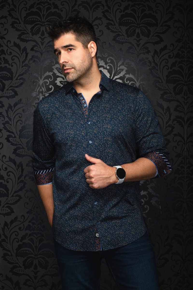 CHEMISE | NOVA, Navy Tobacco