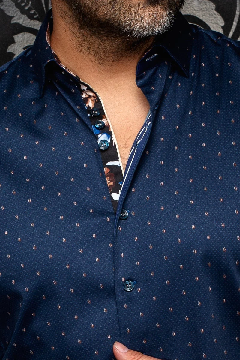 CHEMISE | JAMERSON, Navy Tobacco