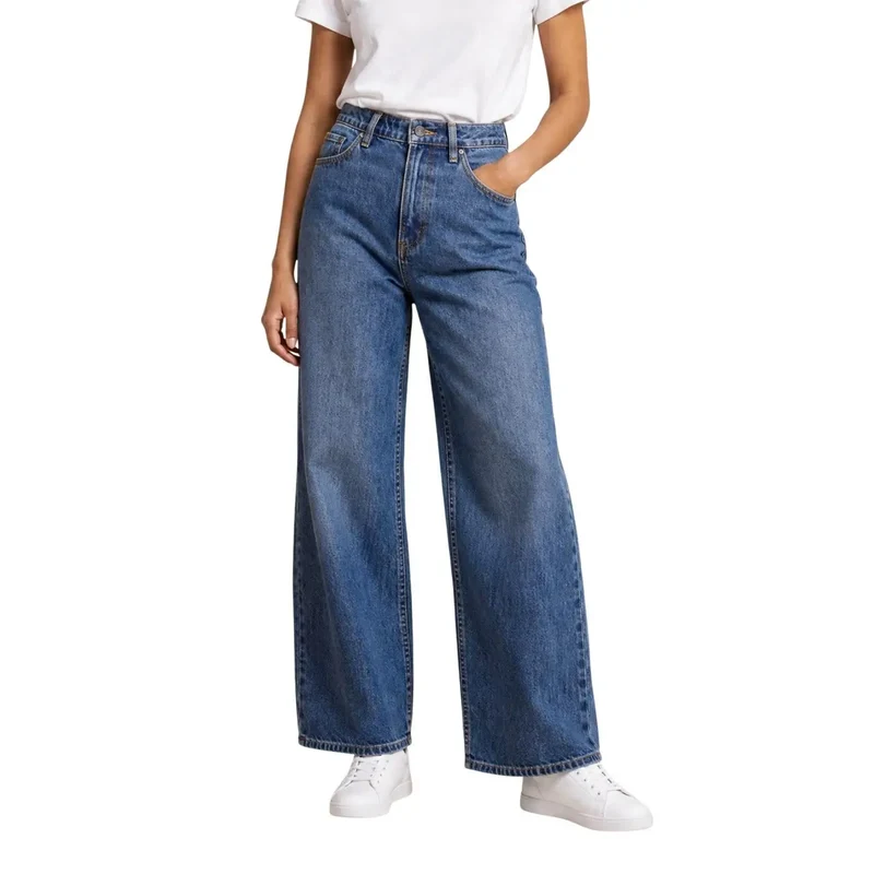 Armani Exchange Jean en coton bleu pour femme