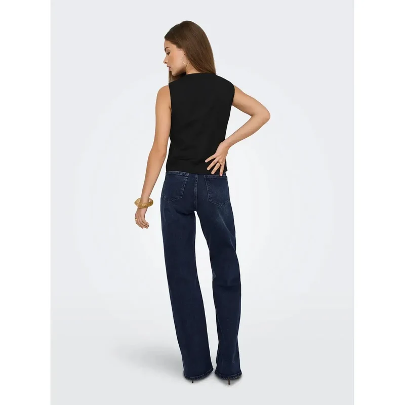 Only Jean en coton bio bleu pour femme