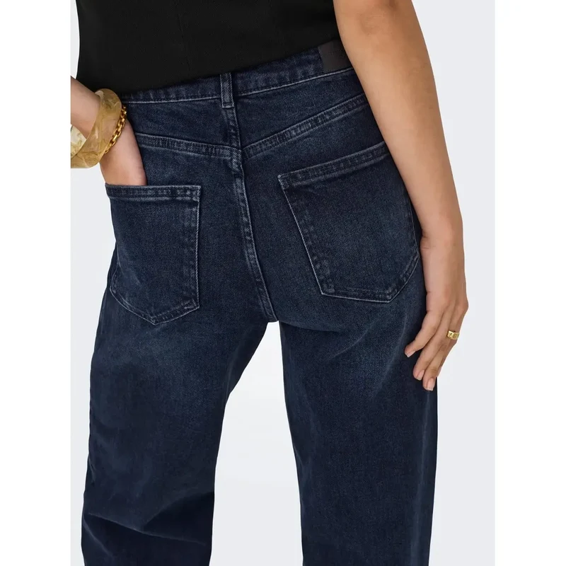 Only Jean en coton bio bleu pour femme