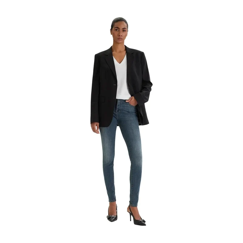 Armani Exchange Jean en denim stretch bleu pour femme
