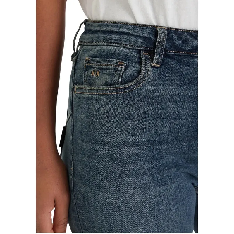 Armani Exchange Jean en denim stretch bleu pour femme
