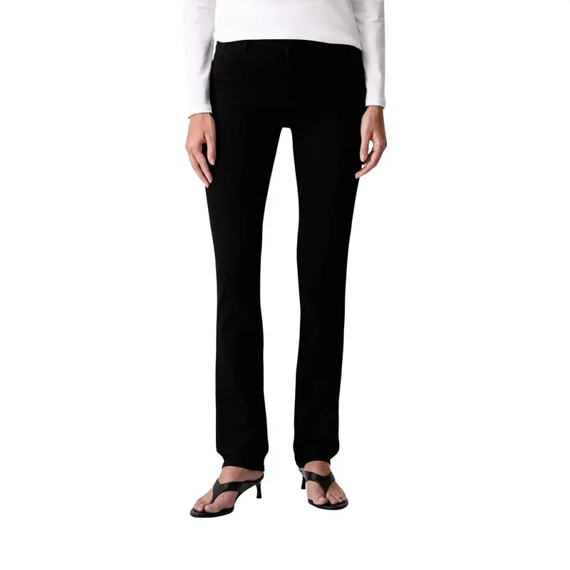 Armani Exchange Jean noir en denim pour femme, mélange de coton