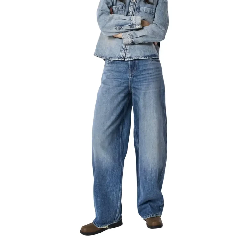 Only Jean bleu pour femme en denim de coton