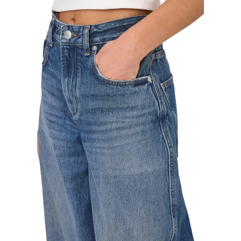 Only Jean bleu pour femme en denim de coton