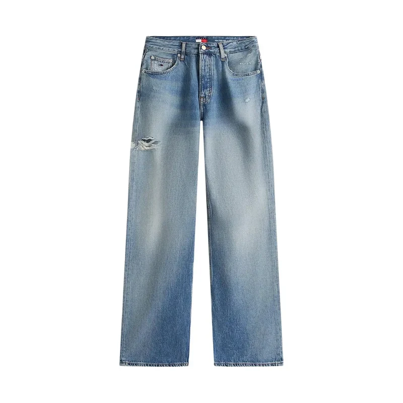 Tommy Hilfiger Jean en denim bleu clair pour femme, en coton biologique