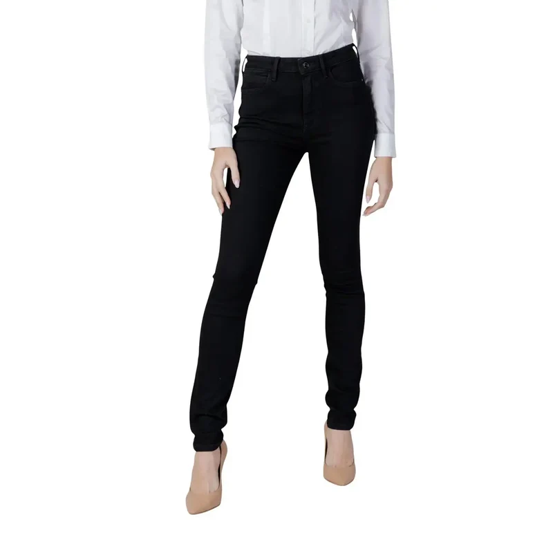 Guess Jean en denim stretch noir en coton pour femme