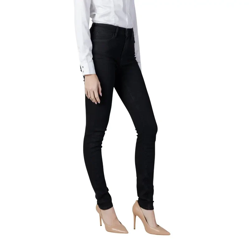 Guess Jean en denim stretch noir en coton pour femme