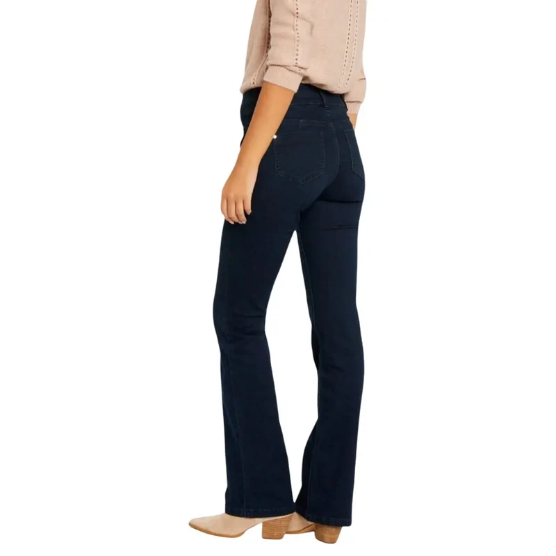 Jean en denim bleu pour femme Morgan, mélange de coton