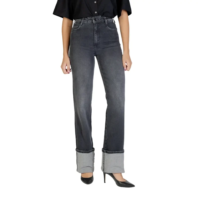 Jean Colcci pour femme en coton noir stretch