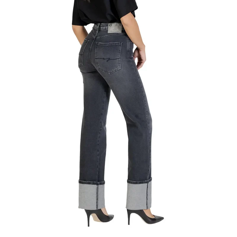 Jean Colcci pour femme en coton noir stretch
